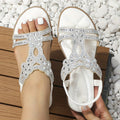 Susanne - Lässig Flache Sandalen mit Gummiband und rutschfester Sohle für Komfort