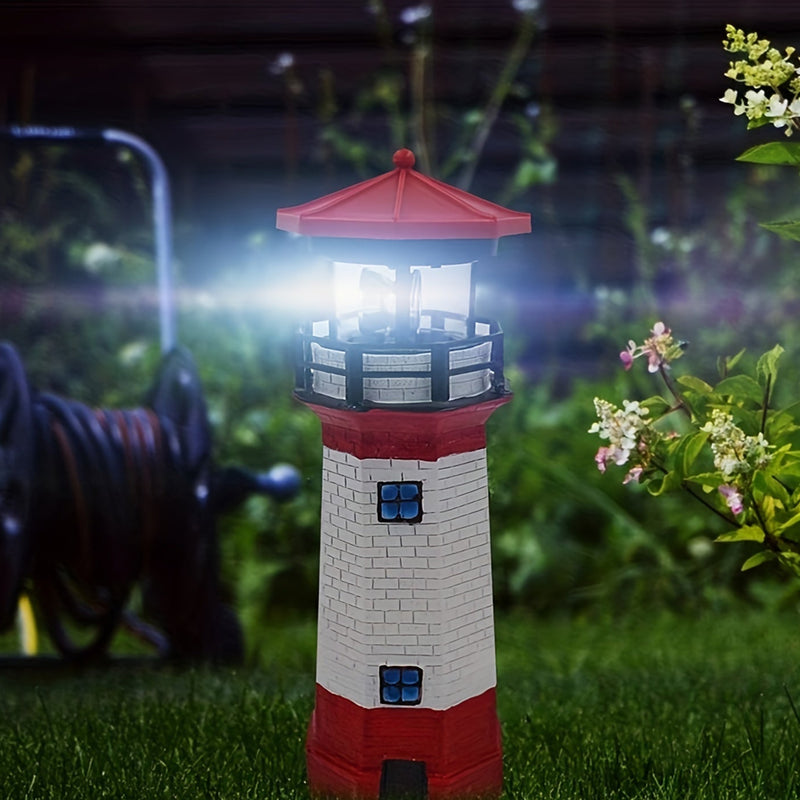 Lighthouse - Dekorative Gartenlaterne mit warmem Licht für den Außenbereich