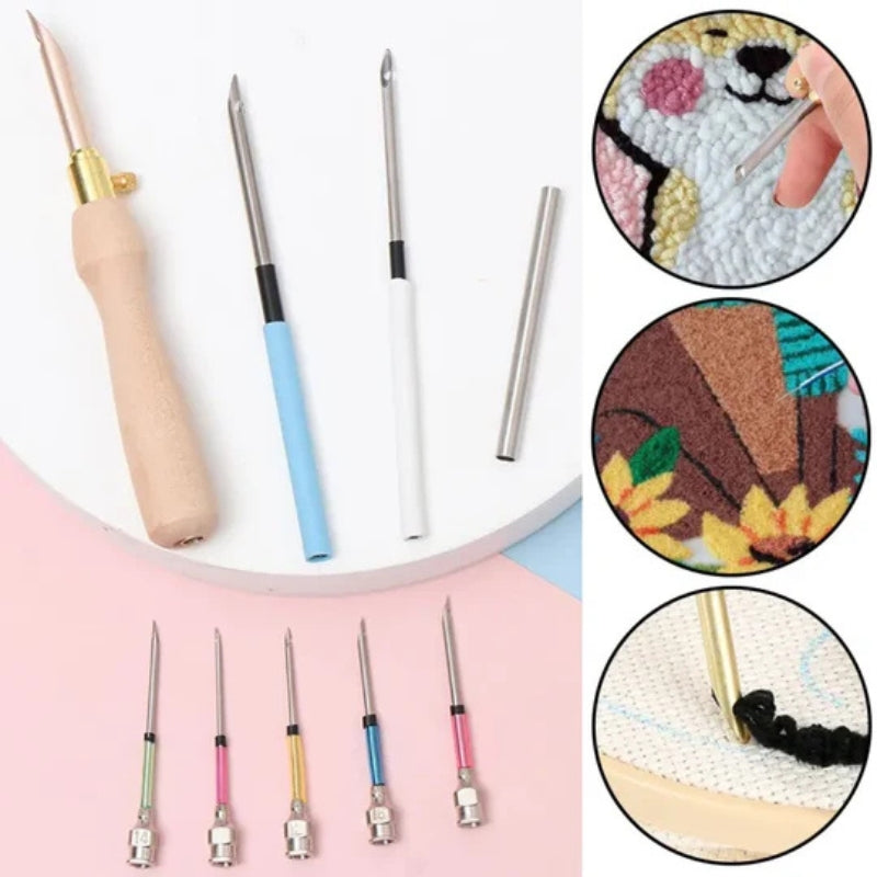 StitchMaster – Komplettes Stickset für professionelle Kunstwerke mit Garnstift und Strickwerkzeugen