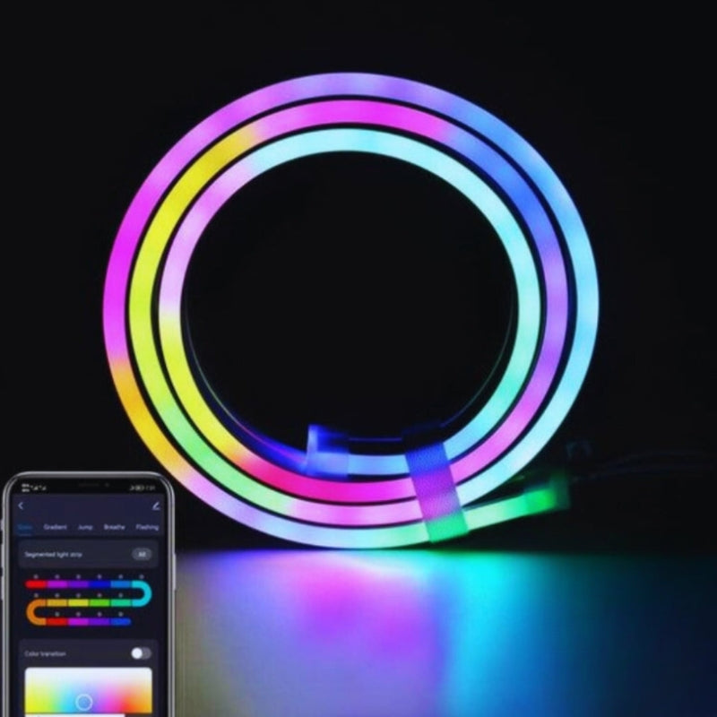 BrightAura – WLAN gesteuerte LED Lichtstreifen für Wohndekor und Ambientebeleuchtung