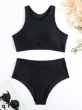 Vanessa – Bequemer zweiteiliger Bikini Badeanzug mit athletischem Schnitt