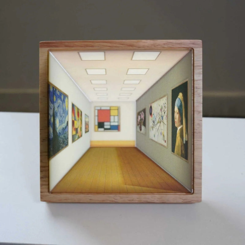 ArtLume - Wandmontiertes Mallicht im 3D Stil mit optischem Effekt und LED Leuchten