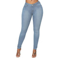Frieda – Lässige Hohe Taille Schlanke Passform Knöchellange Hose mit Knopfta