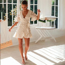 Annika - Vielseitiges Minikleid Mit Kurzen Ärmeln