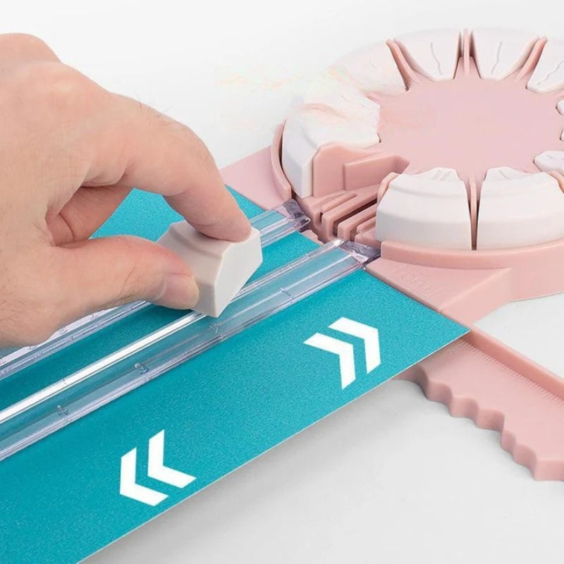FineCut - Multifunktionaler Papierschneider mit Messhilfe für präzises Crafting