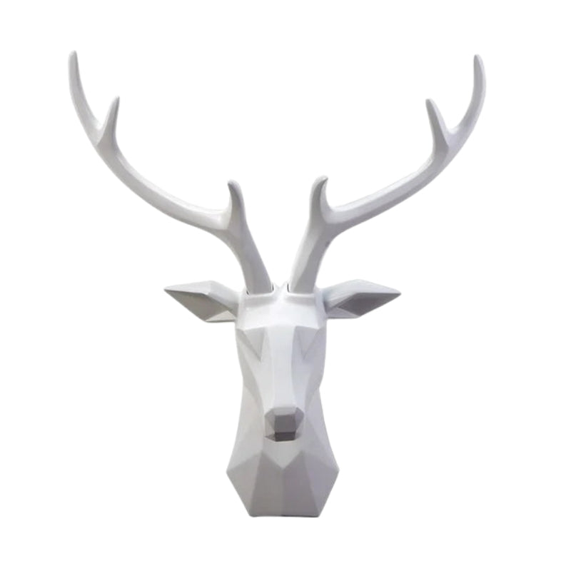 Regal Deer – Dekorative Wandskulptur mit Hirschkopf und realistischen Details