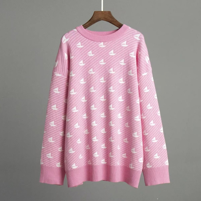 Alisa - Locker sitzender Pullover mit Rundhalsausschnitt und langen Ärmeln