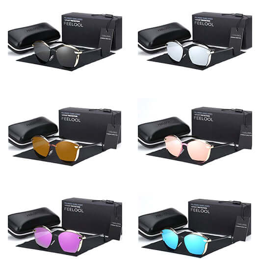 Sophia – Polarisierte Sonnenbrille mit UV Schutz und klassischem Rahmen
