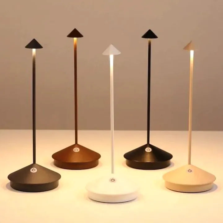 GlowLite - Wasserdichte kabellose LED Tischlampe mit Berührungssensor und dimmbarer Helligkeit