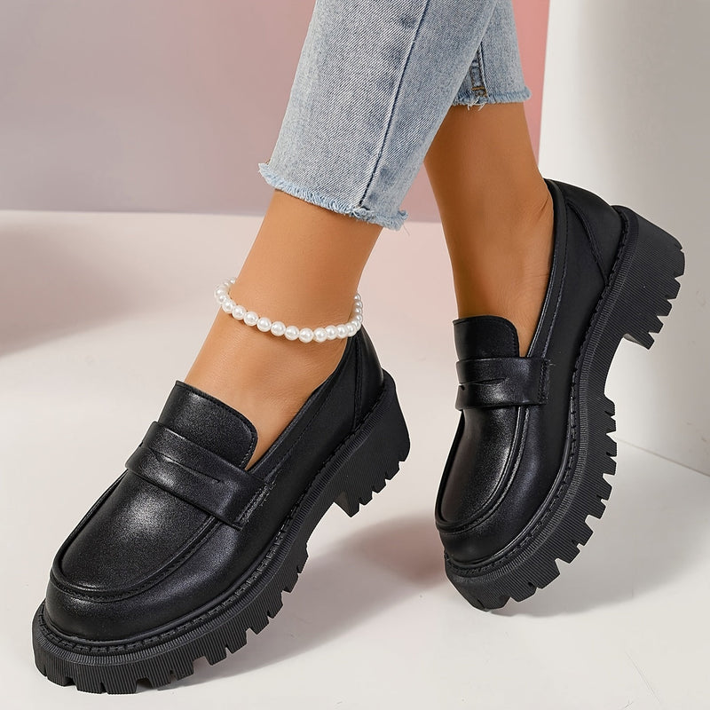 Elke - Dauerhaft Rutschfest Flache Runde Zehe Stiefelette