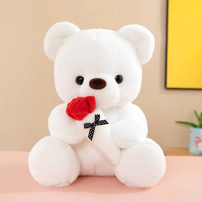 RoseCuddle - Rosen Teddybär mit handgefertigtem Entwerfen