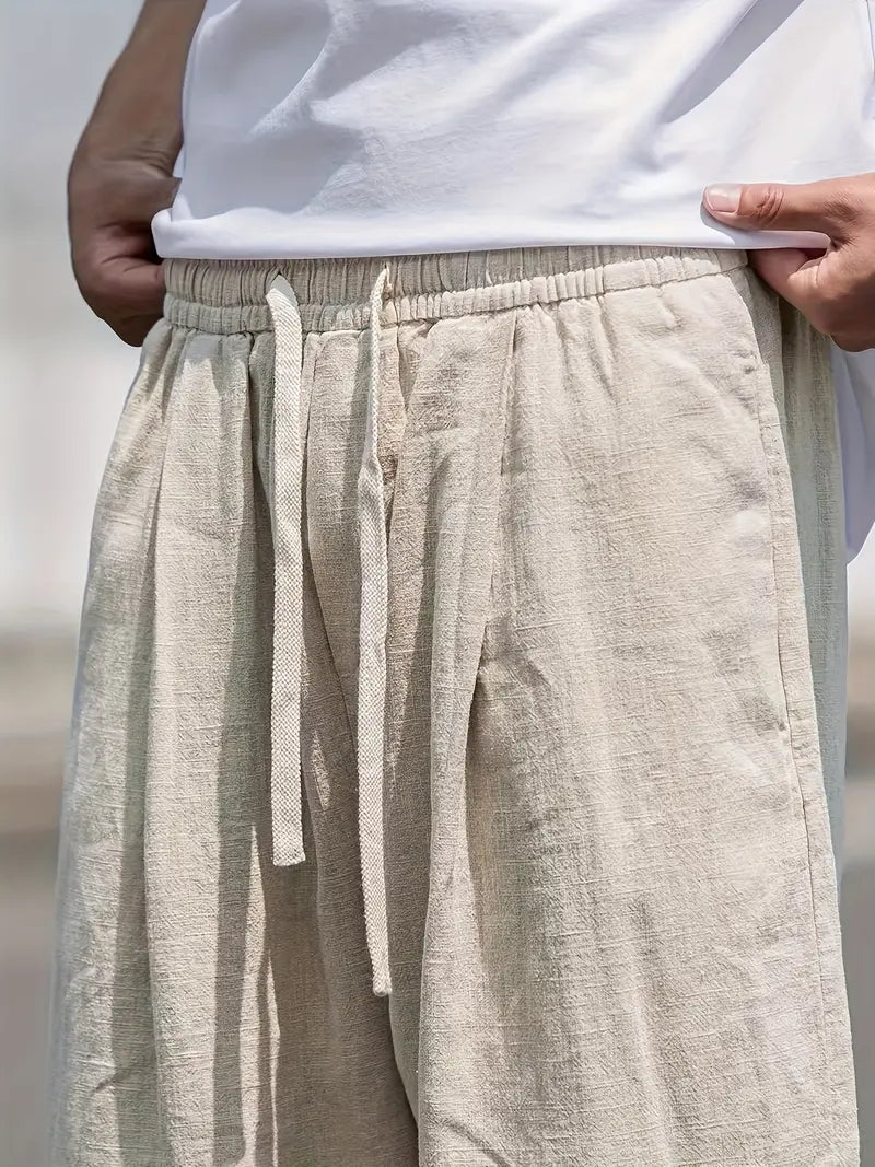 Richard – Lockere Passform Hose mit Taschen und Kordelzug in der Taille