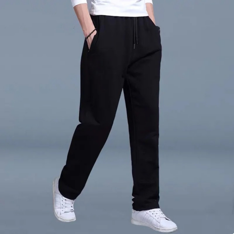 Adolf - Lässige Schlanke Passform Hose mit elastischer Taille Taschen und weitem Bein
