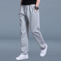 Adolf - Lässige Schlanke Passform Hose mit elastischer Taille Taschen und weitem Bein