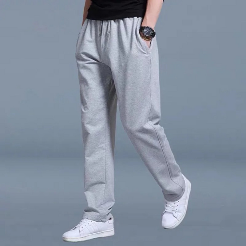 Adolf - Lässige Schlanke Passform Hose mit elastischer Taille Taschen und weitem Bein