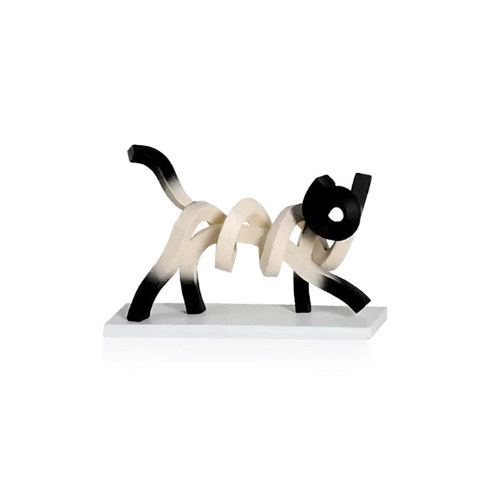 ArtuMeow – Minimalistische abstrakte Siamkatzen-Skulptur und modernes Dekor