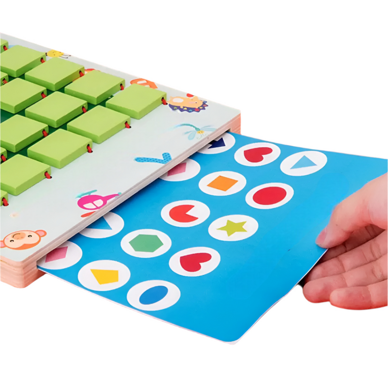 BrainTiles - Tragbares Gedächtnisspiel mit bunten Zuordnungskarten für Kinder