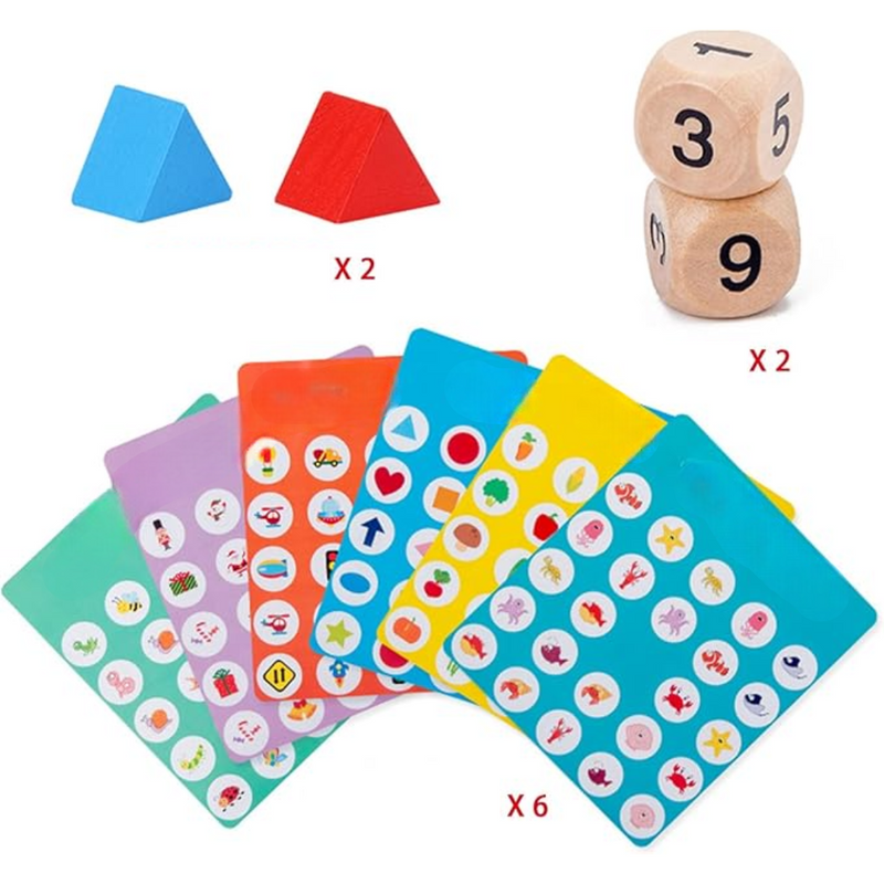 BrainTiles - Tragbares Gedächtnisspiel mit bunten Zuordnungskarten für Kinder
