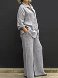 Naemi – Zweiteiliges Set aus Langarmshirt und Lockere Passform Hose