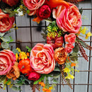 EverNest - Einzigartig Draußen Dekoration Künstliche Blume Kranz