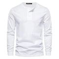 Lucas - Langärmelig Schlanke Passform Henley Hemd