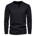 Lucas - Langärmelig Schlanke Passform Henley Hemd