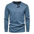 Lucas - Langärmelig Schlanke Passform Henley Hemd