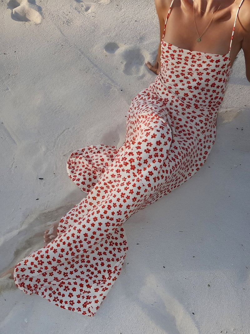 Ella - Lässiges ärmelloses Maxikleid mit schmalen Trägern