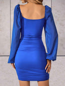 Anna – Stilvolles Langar Minikleid mit plissierter Taille