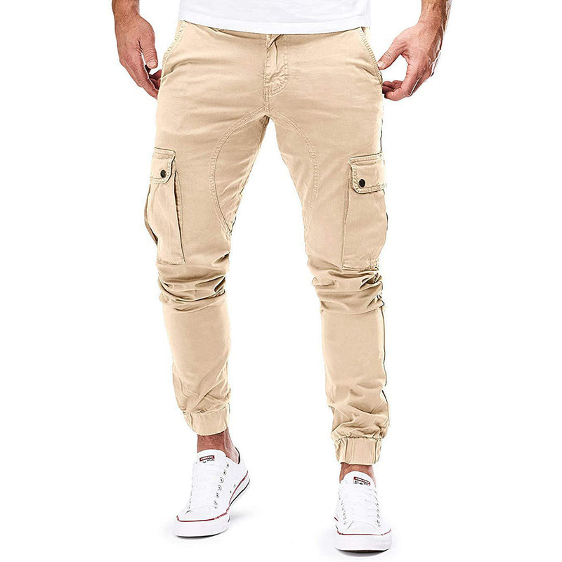 Adrean - Lässige Schlanke Passform Cargohose mit mehreren Taschen
