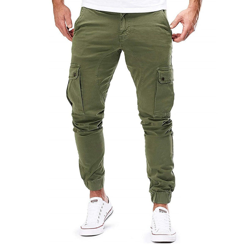Adrean - Lässige Schlanke Passform Cargohose mit mehreren Taschen