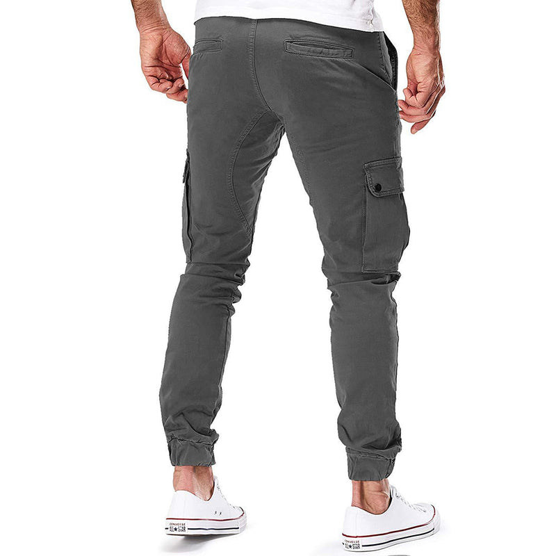 Adrean - Lässige Schlanke Passform Cargohose mit mehreren Taschen