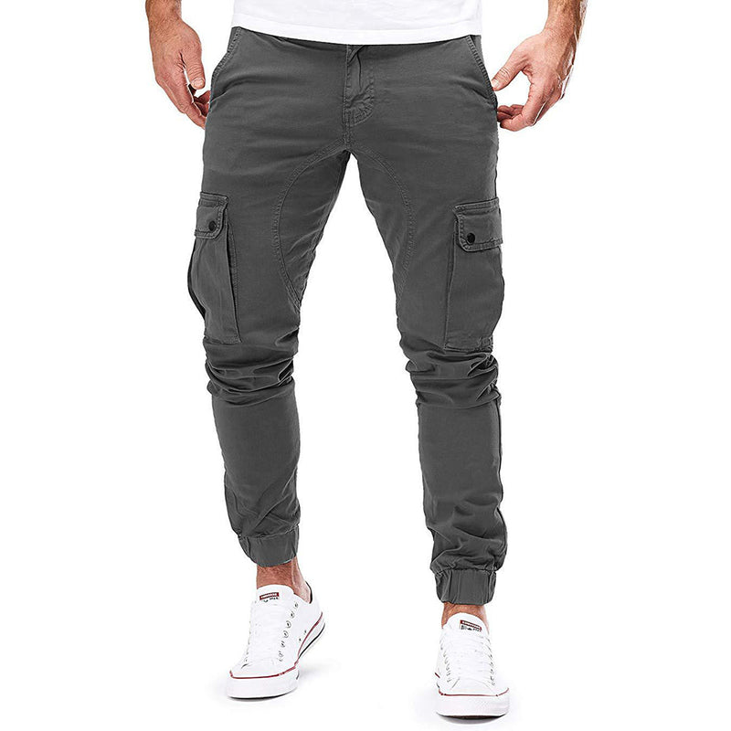 Adrean - Lässige Schlanke Passform Cargohose mit mehreren Taschen
