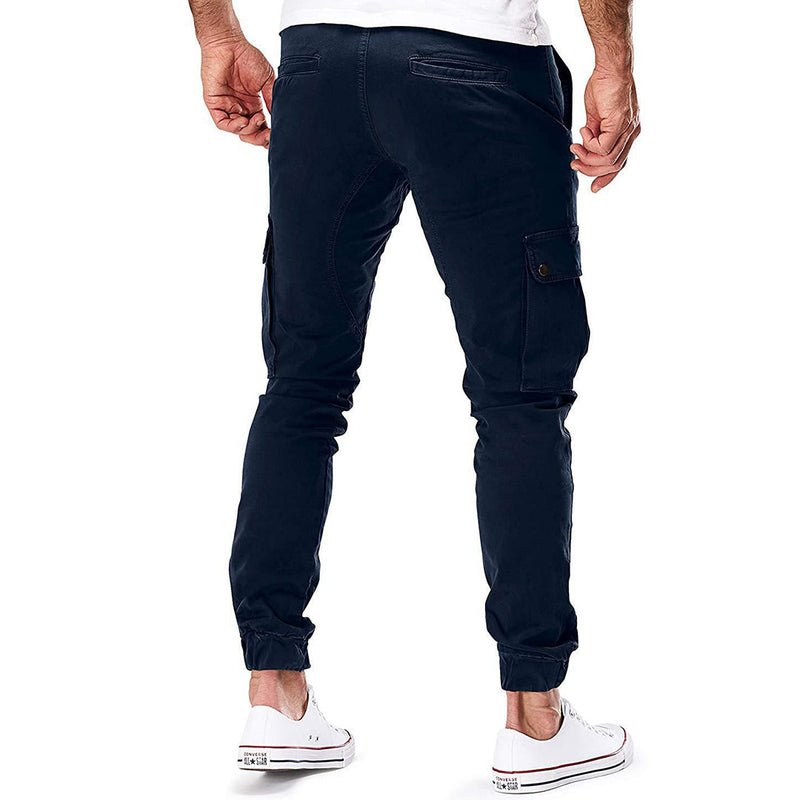 Adrean - Lässige Schlanke Passform Cargohose mit mehreren Taschen