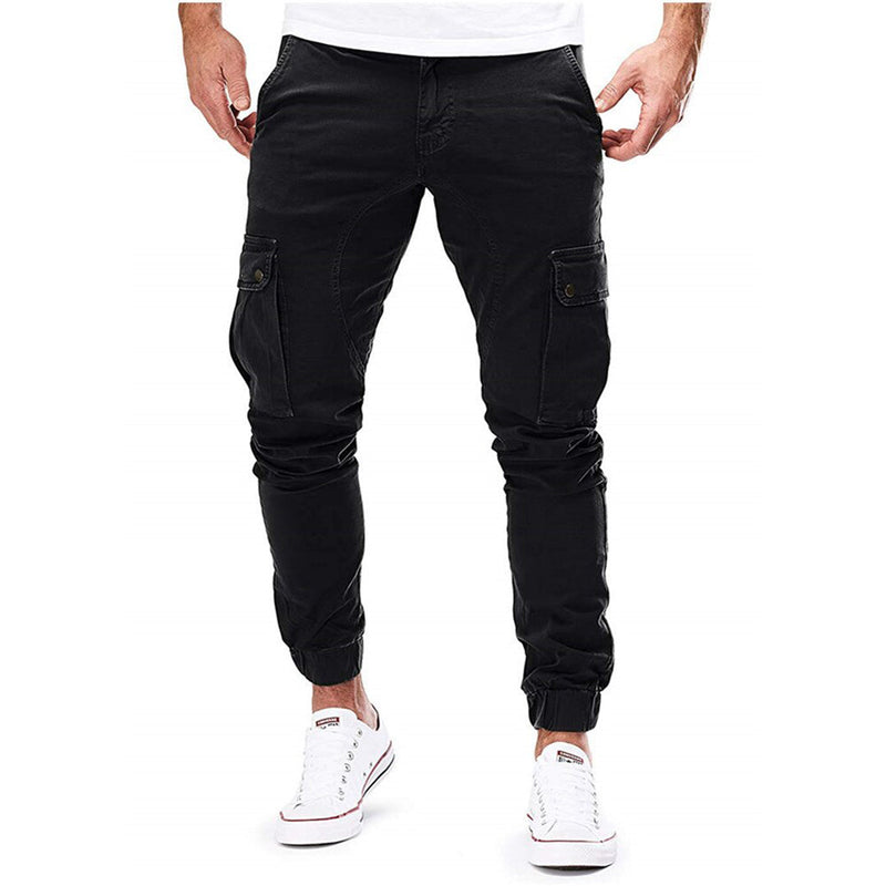 Adrean - Lässige Schlanke Passform Cargohose mit mehreren Taschen
