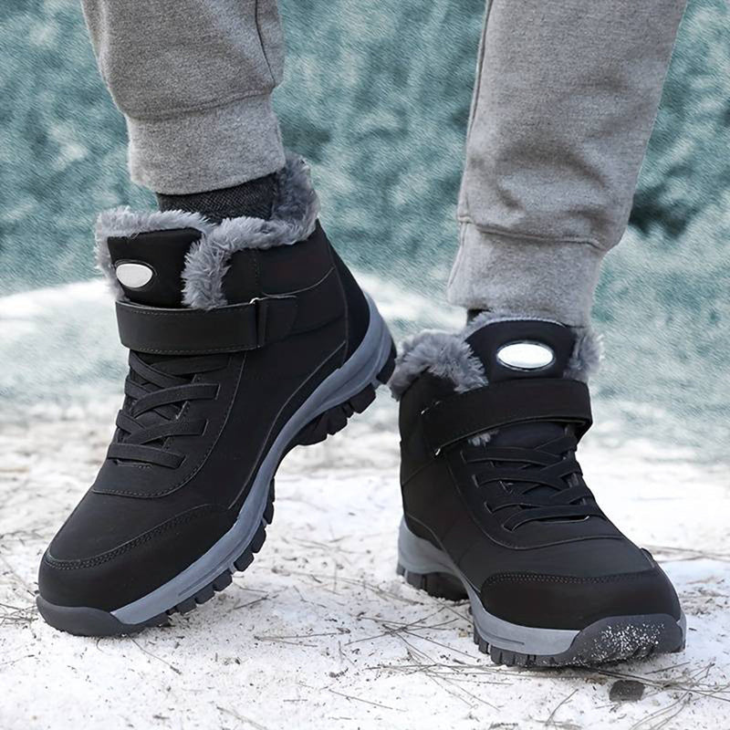 Henry - Warme Rutschfest Pelz Knöchel Stiefel