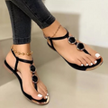 Milena – Moderne Open-Toe-Sandalen mit Schmuckstein Akzenten und verstellbaren Riemchen
