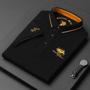 Walter – Schlanke Passform Kurzarm Poloshirt mit Knopfleiste vorne