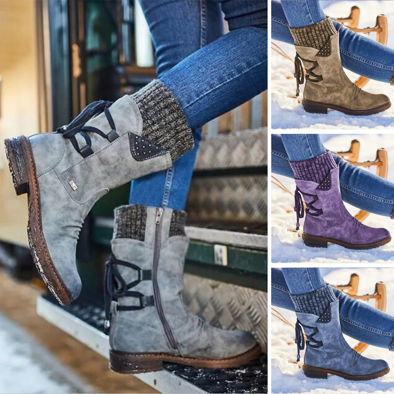 Ava - Gemütlich Kalb Hoch Stiefel Mit Komfort