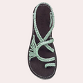 Bianca - Leichte flache Riemchensandalen mit offenem Zehendesign für Komfort