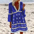 Sophia - Bequemes Kleid Mit V Ausschnitt