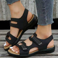 Nina – Lässige offener Spitze Sandalen mit verstellbarer Schnalle und rutschfester Sohle