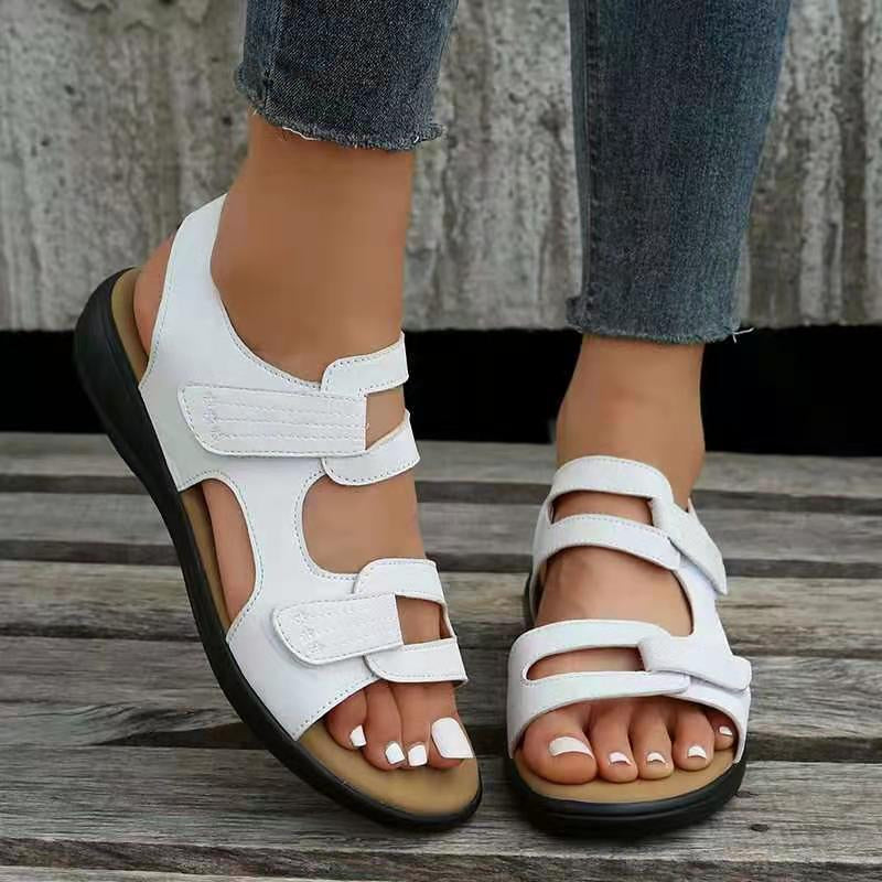 Nina – Lässige offener Spitze Sandalen mit verstellbarer Schnalle und rutschfester Sohle