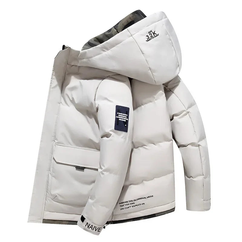 Adam - Warme Langärmelig Kapuze Jacke Mit Taschen
