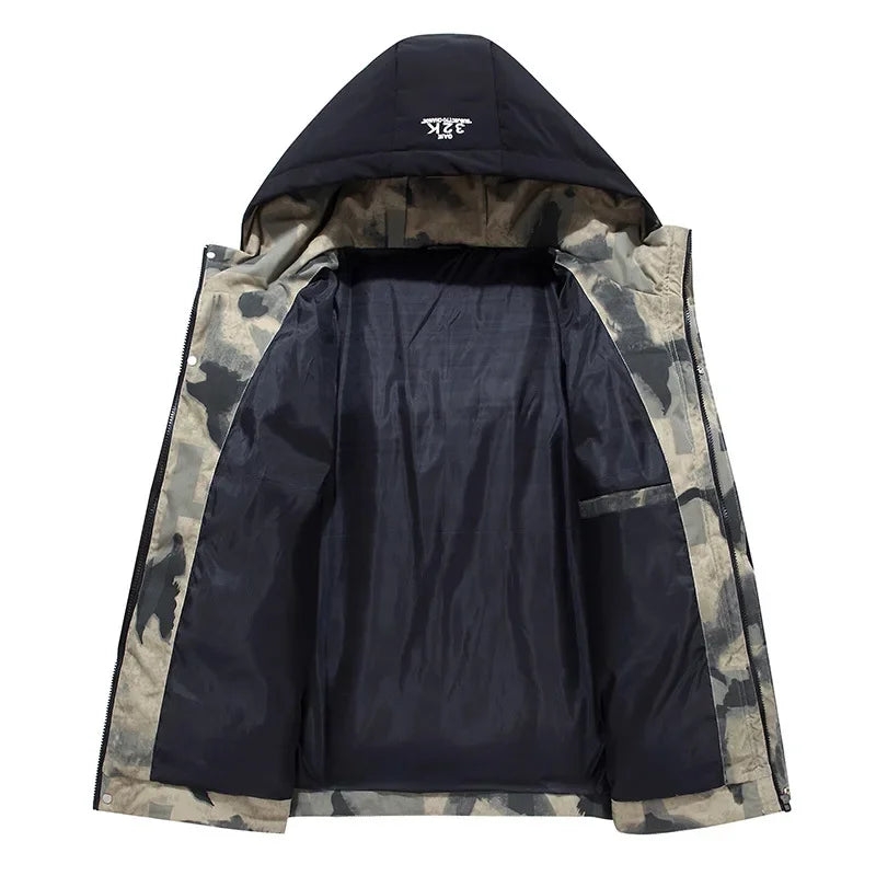Adam - Warme Langärmelig Kapuze Jacke Mit Taschen