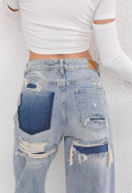 Amelie – Bequeme Hose mit weitem Bein und hoher Taille und Taschen
