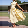 Emilia – Modisches ärmelloses langes Kleid mit Rollkragen für mühelosen Style