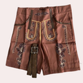 David – Oktoberfest Kurze Hosen mit verstellbarem Gürtel und praktischen Taschen