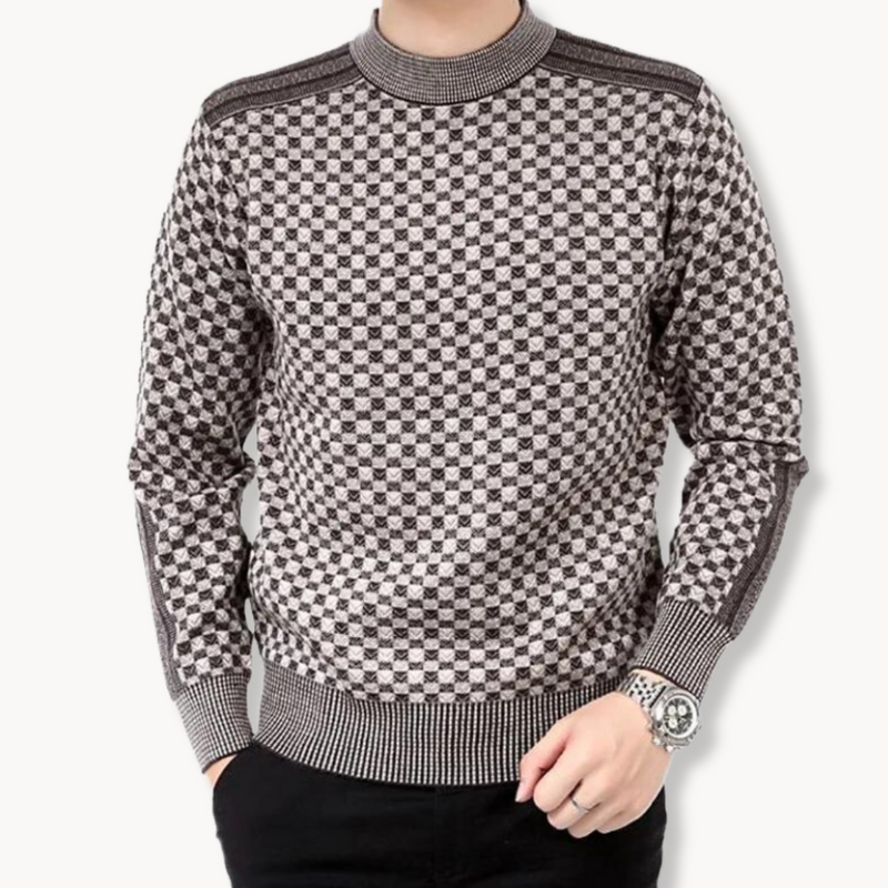 Conrad - Warmer Langärmeliger Rundhalsausschnitt Gemusterter Pullover