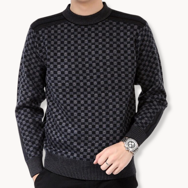 Conrad - Warmer Langärmeliger Rundhalsausschnitt Gemusterter Pullover